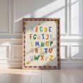 Simple ABC Alphabet Red Print