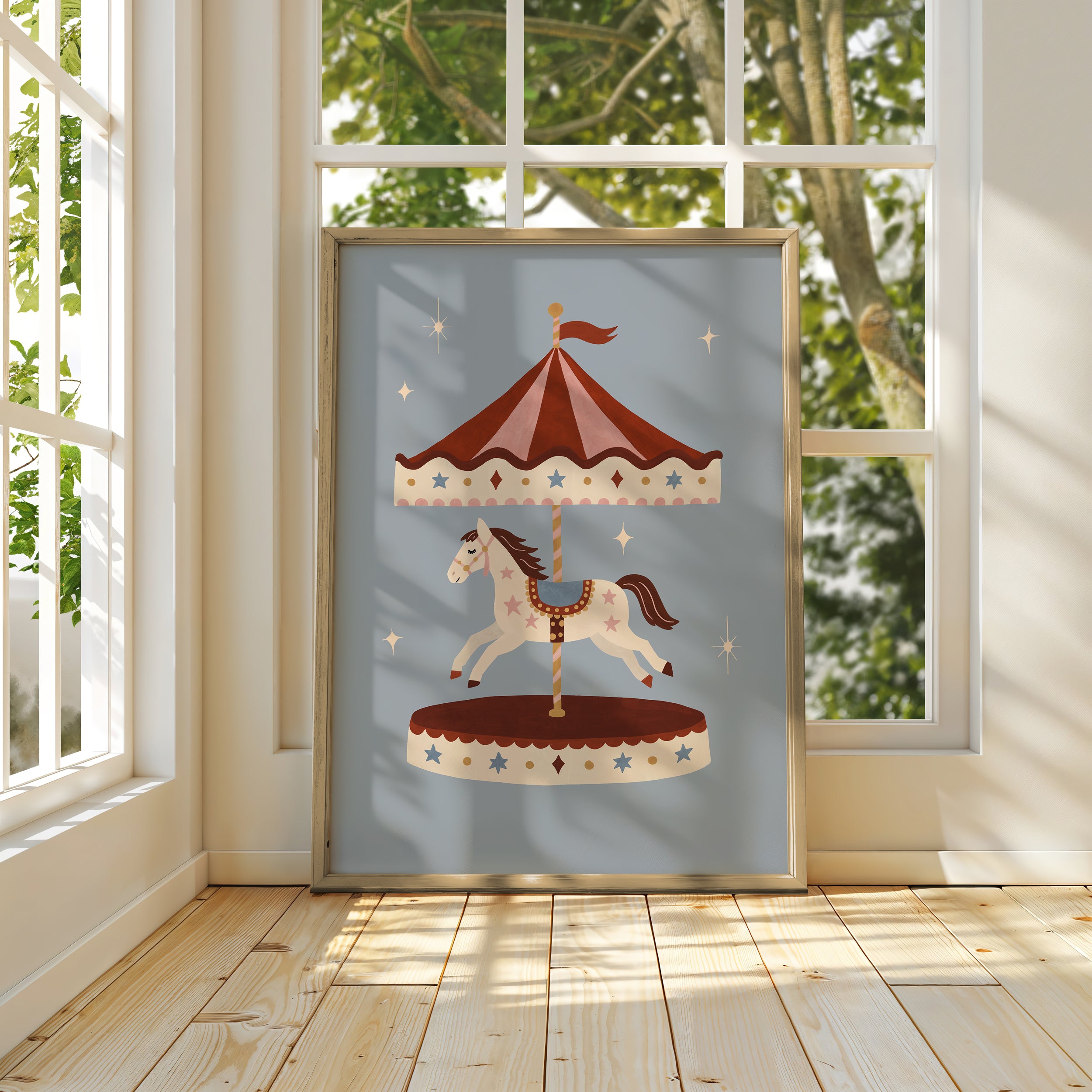 Carousel Horse Print