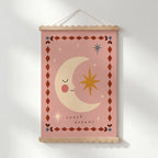 Sweet Dreams Moon Print - Pink