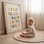 Simple ABC Pink Alphabet Print