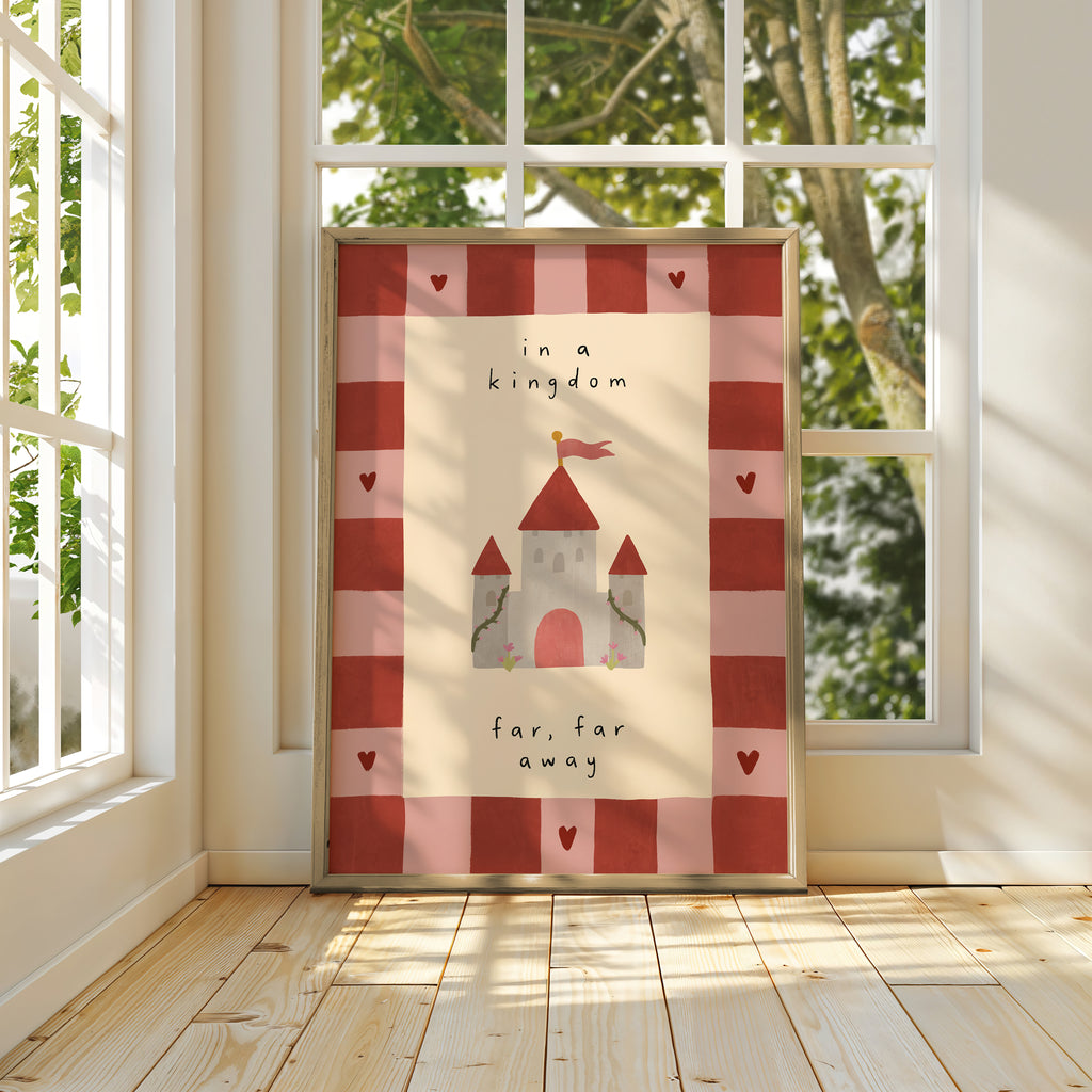 In A Kingdom Far Away - Pink Border