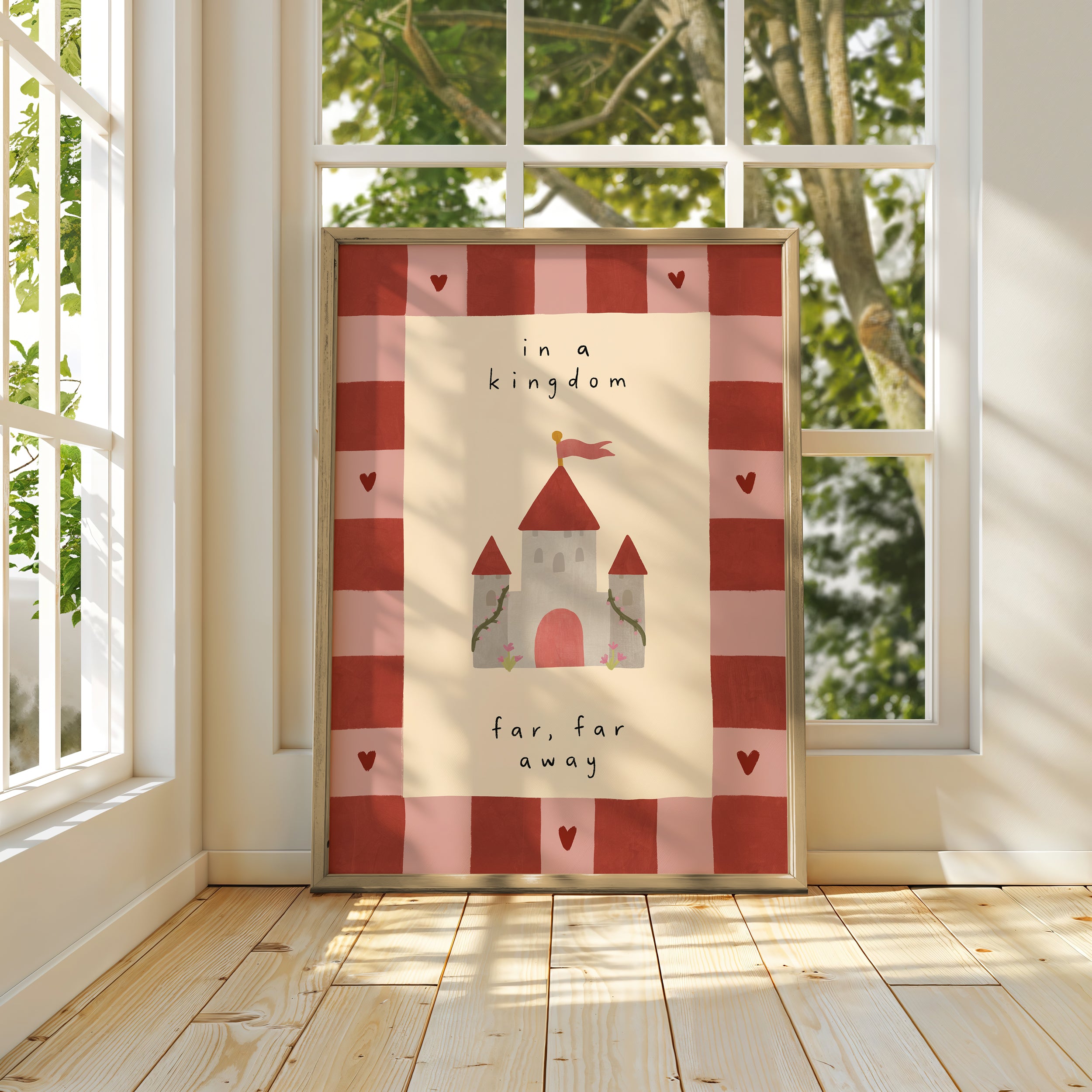 In A Kingdom Far Away - Pink Border