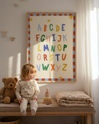 Simple ABC Alphabet Red Print