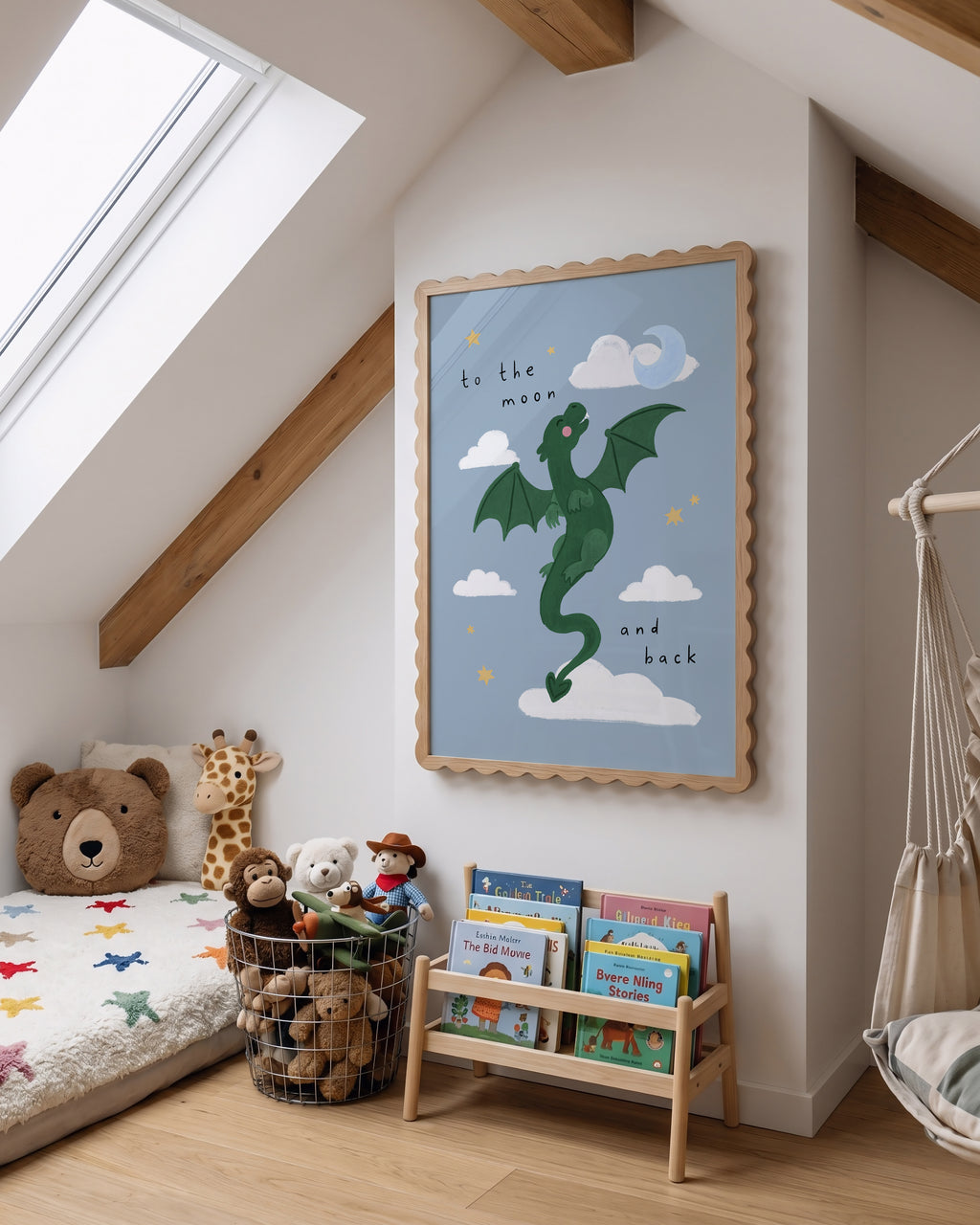 To the Moon & Back Dragon Print