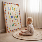 Simple ABC Alphabet Red Print