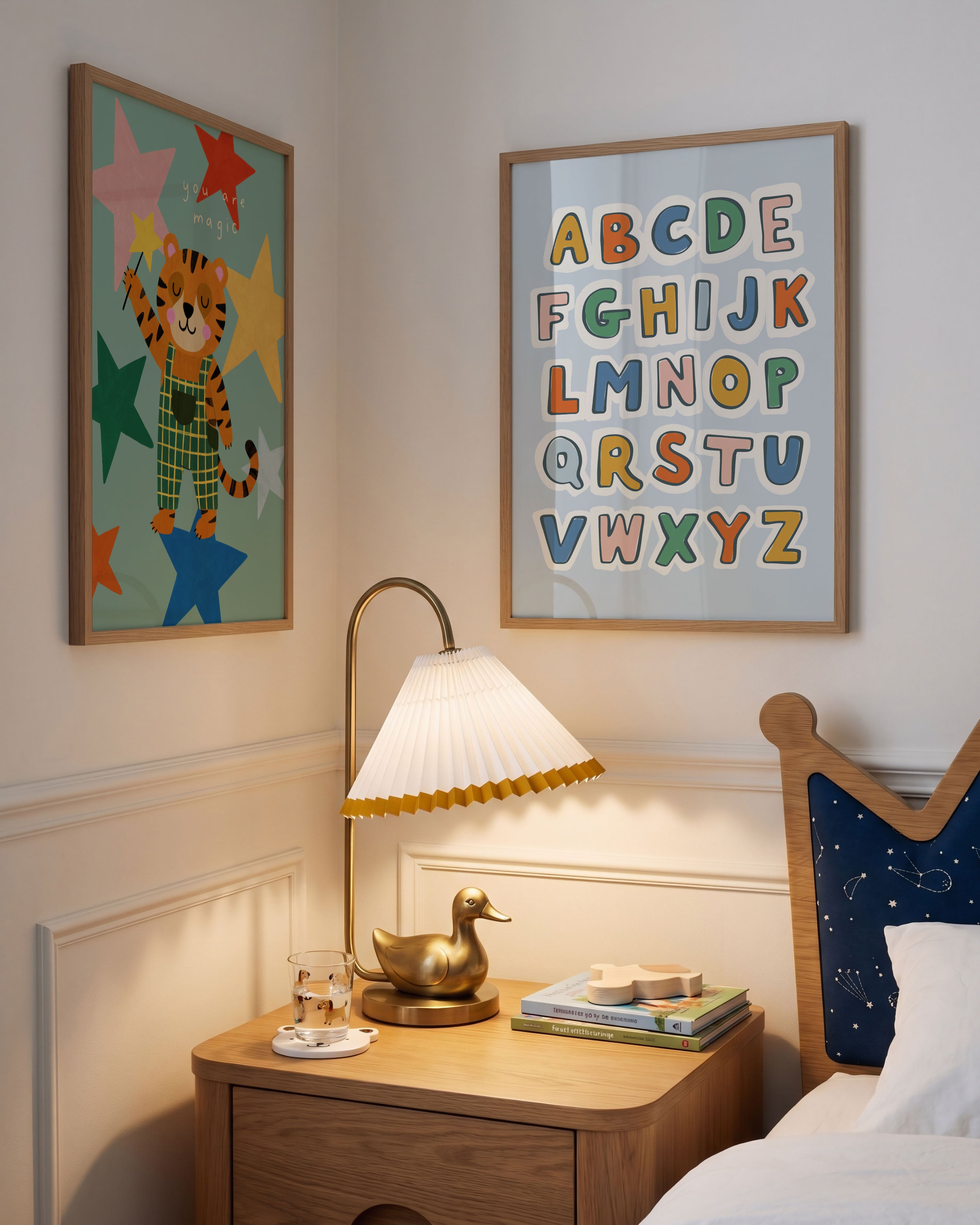 Retro ABC Alphabet Print