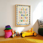 Simple ABC Alphabet Blue Print