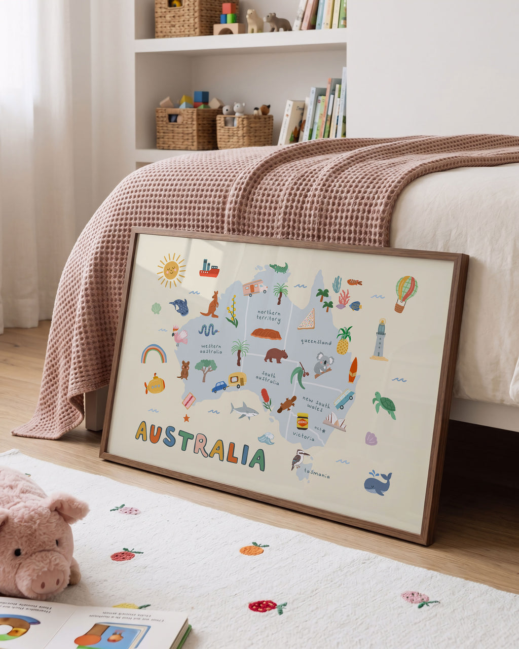 Australia Map Print