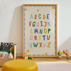 Simple ABC Pink Alphabet Print