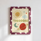 Space & Sun Personalised Name Print