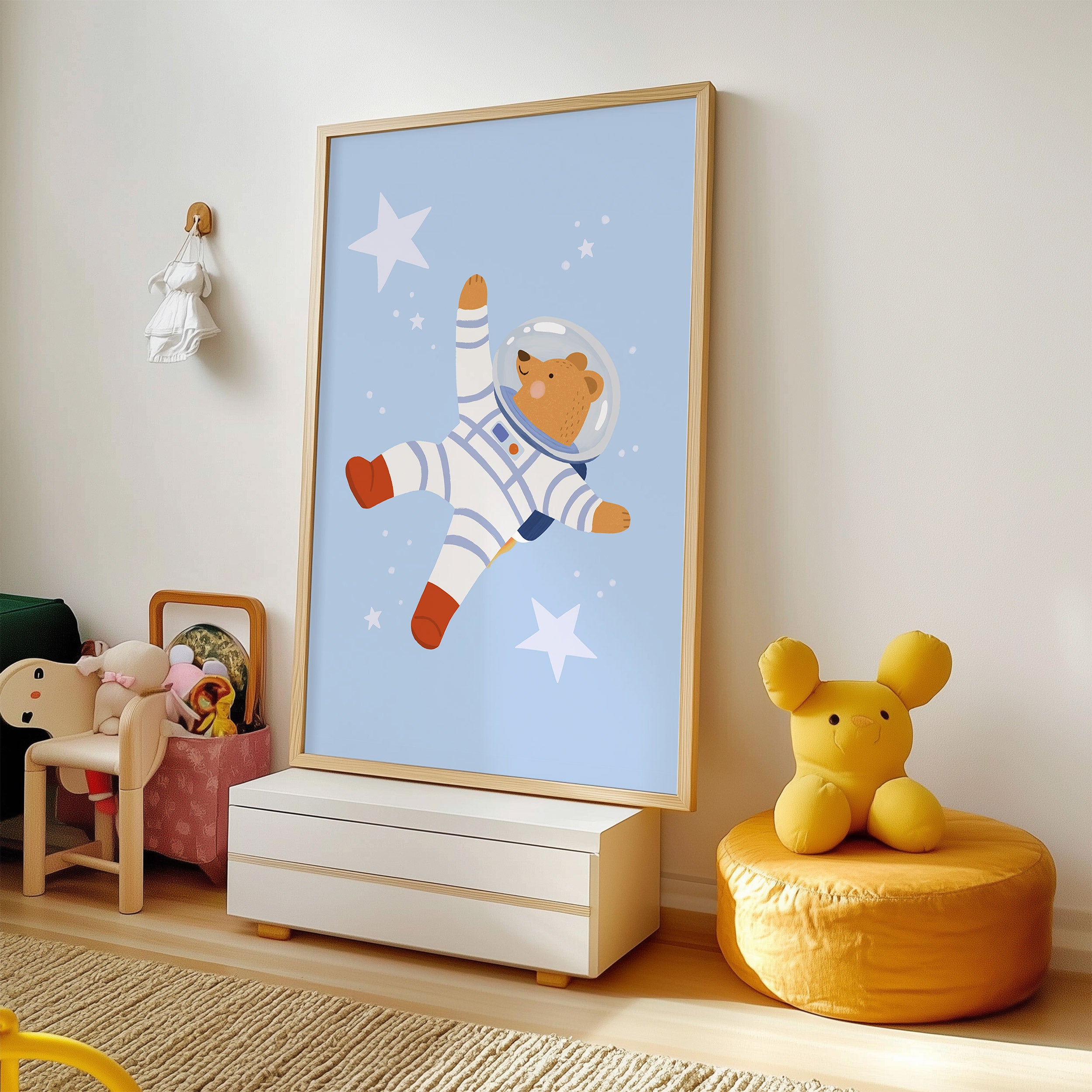 Space Astronaut Bear Print