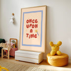 Once Upon A Time Blue & Red Print