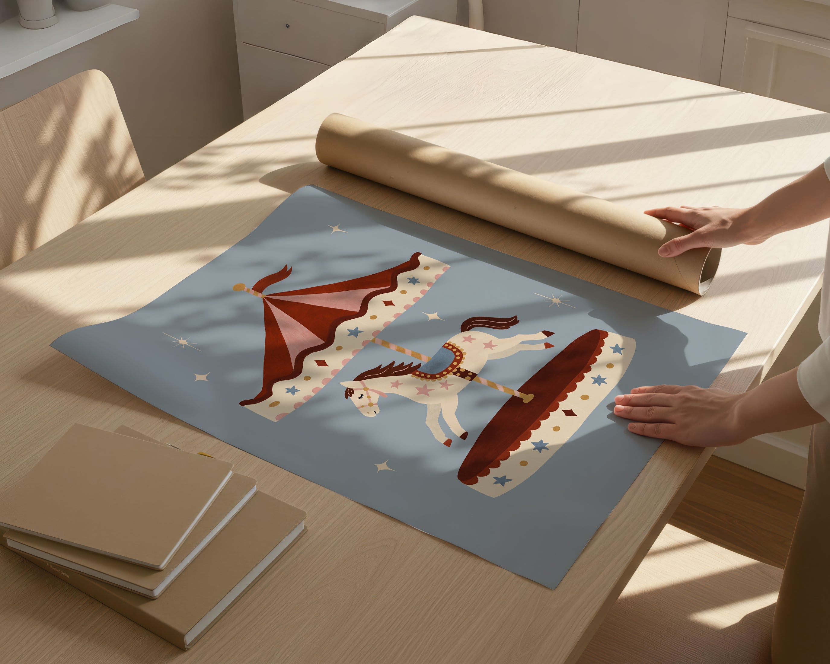 Carousel Horse Print