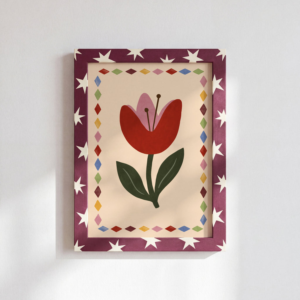 Red Tulip Print