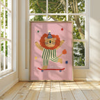 Be Brave Lion Print - Pink
