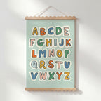 Retro ABC Alphabet Print