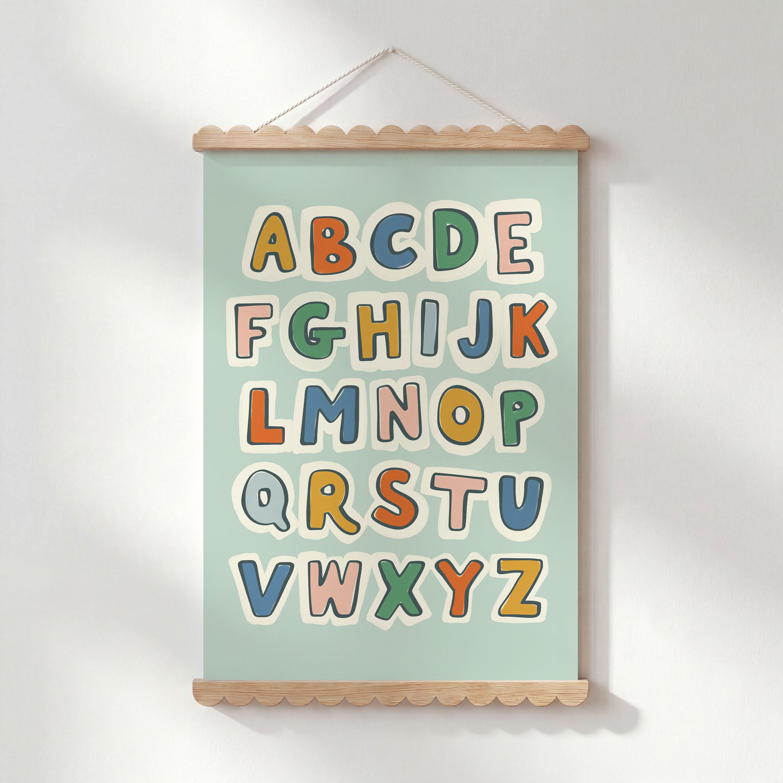 Retro ABC Alphabet Print