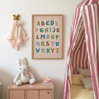 Retro ABC Alphabet Print