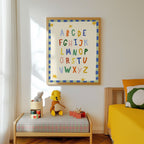 Simple ABC Alphabet Blue Print