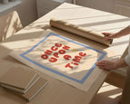 Once Upon A Time Blue & Red Print