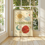 Space & Sun Personalised Name Print