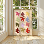 Flying Birds Print - Beige & Red