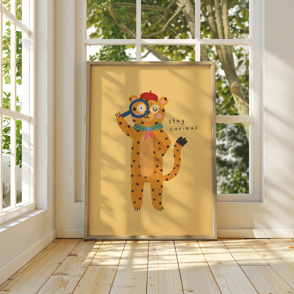 Stay Curious Leopard Print