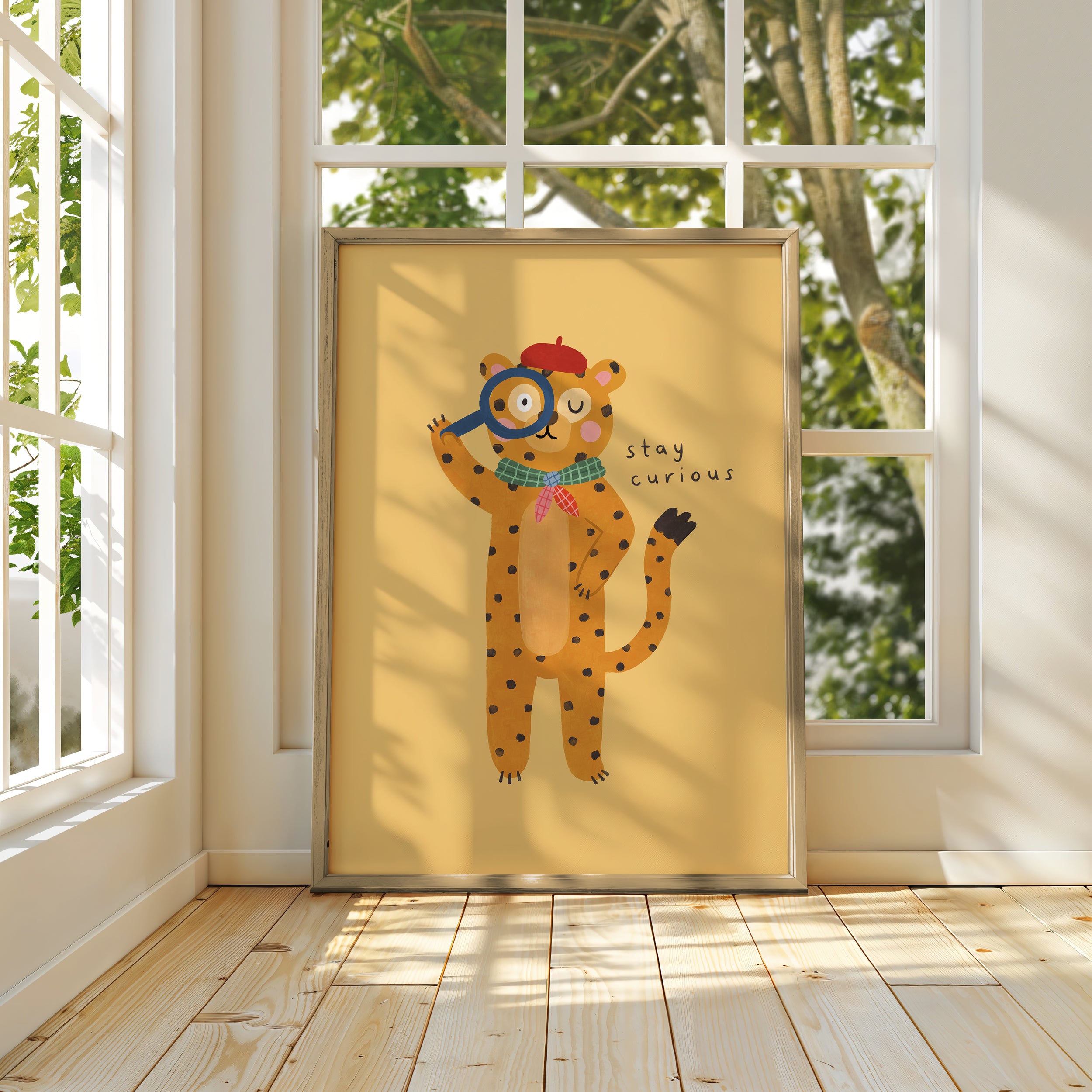 Stay Curious Leopard Print