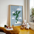 To the Moon & Back Dragon Print