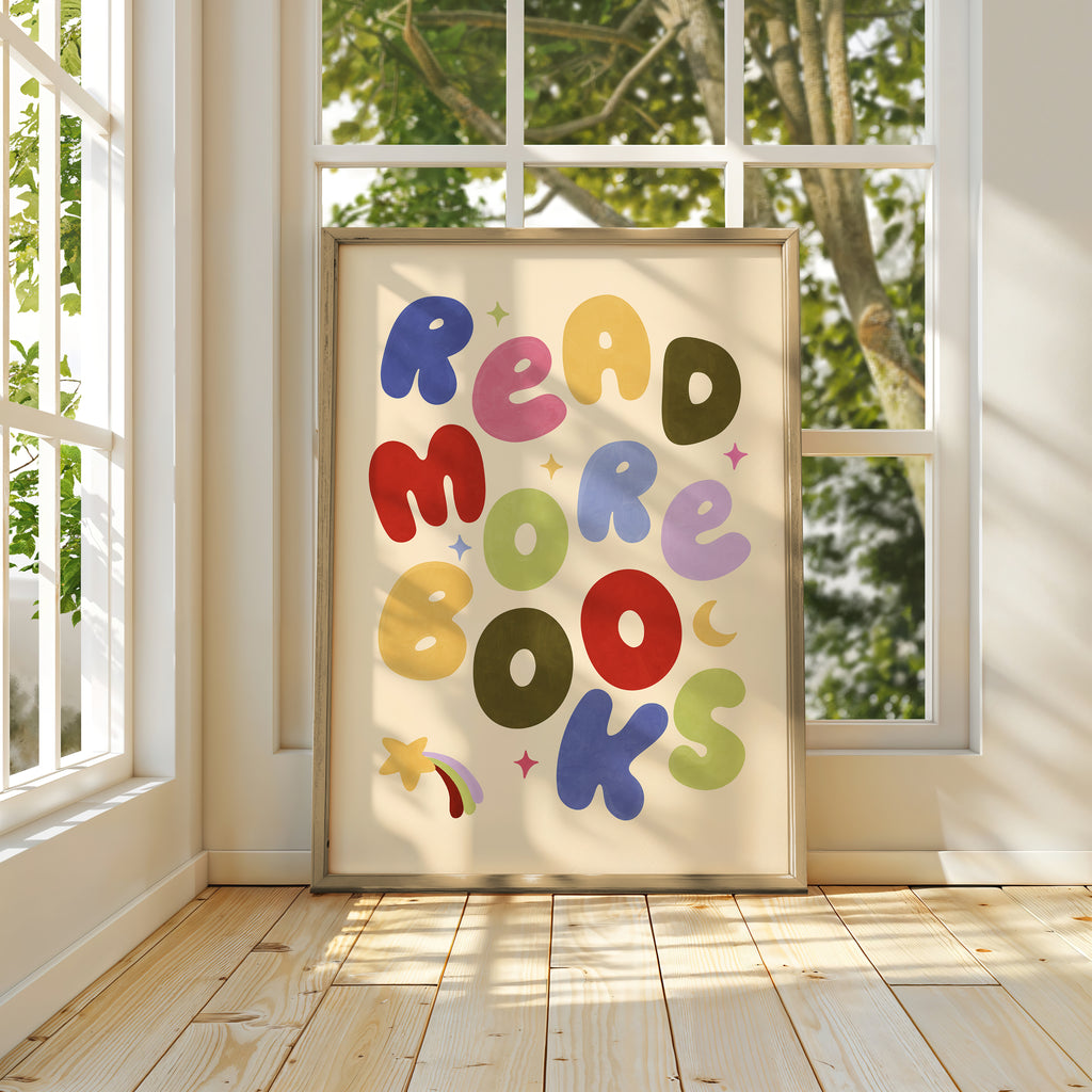 Read More Books Print - Blue/Green