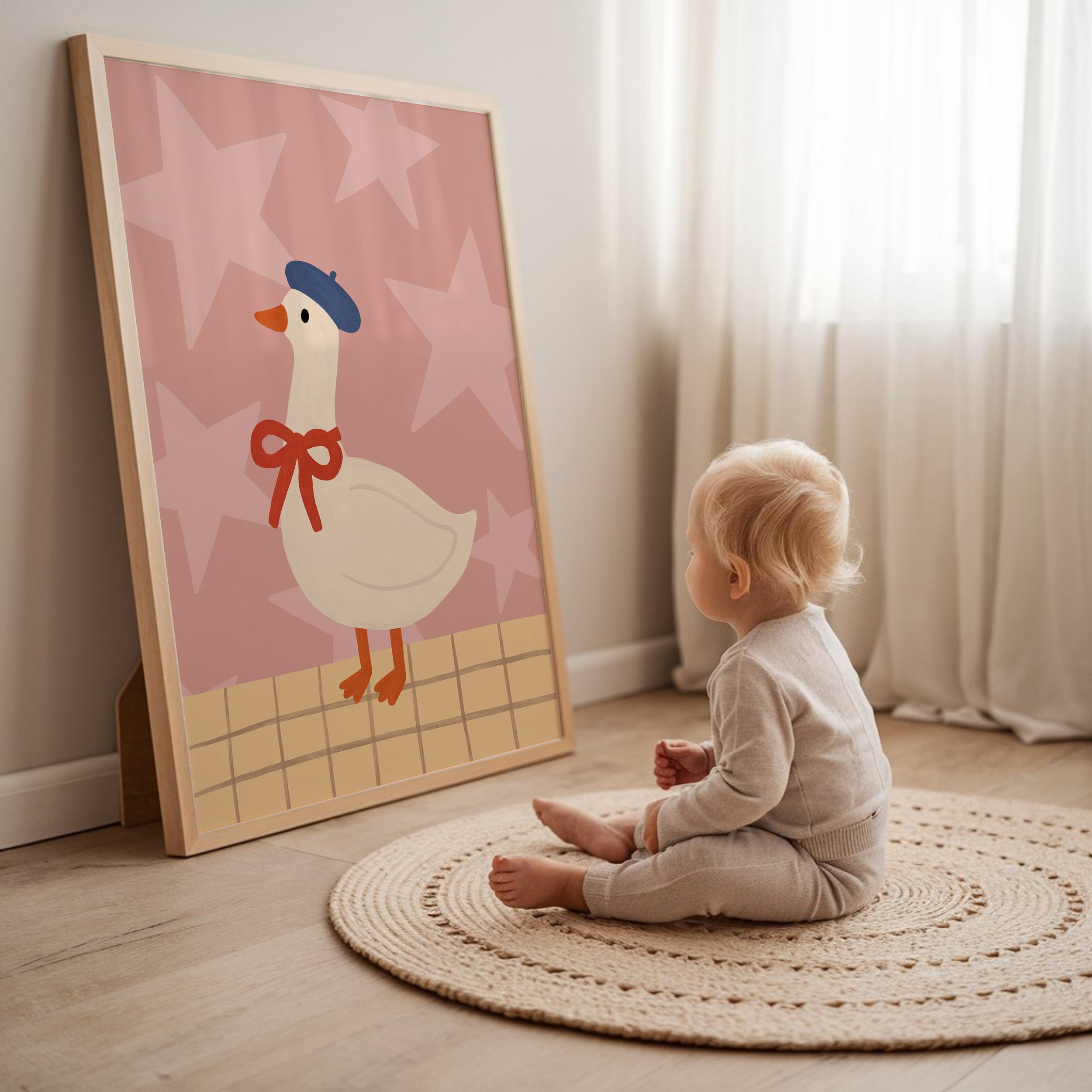 Goose Nursery Print