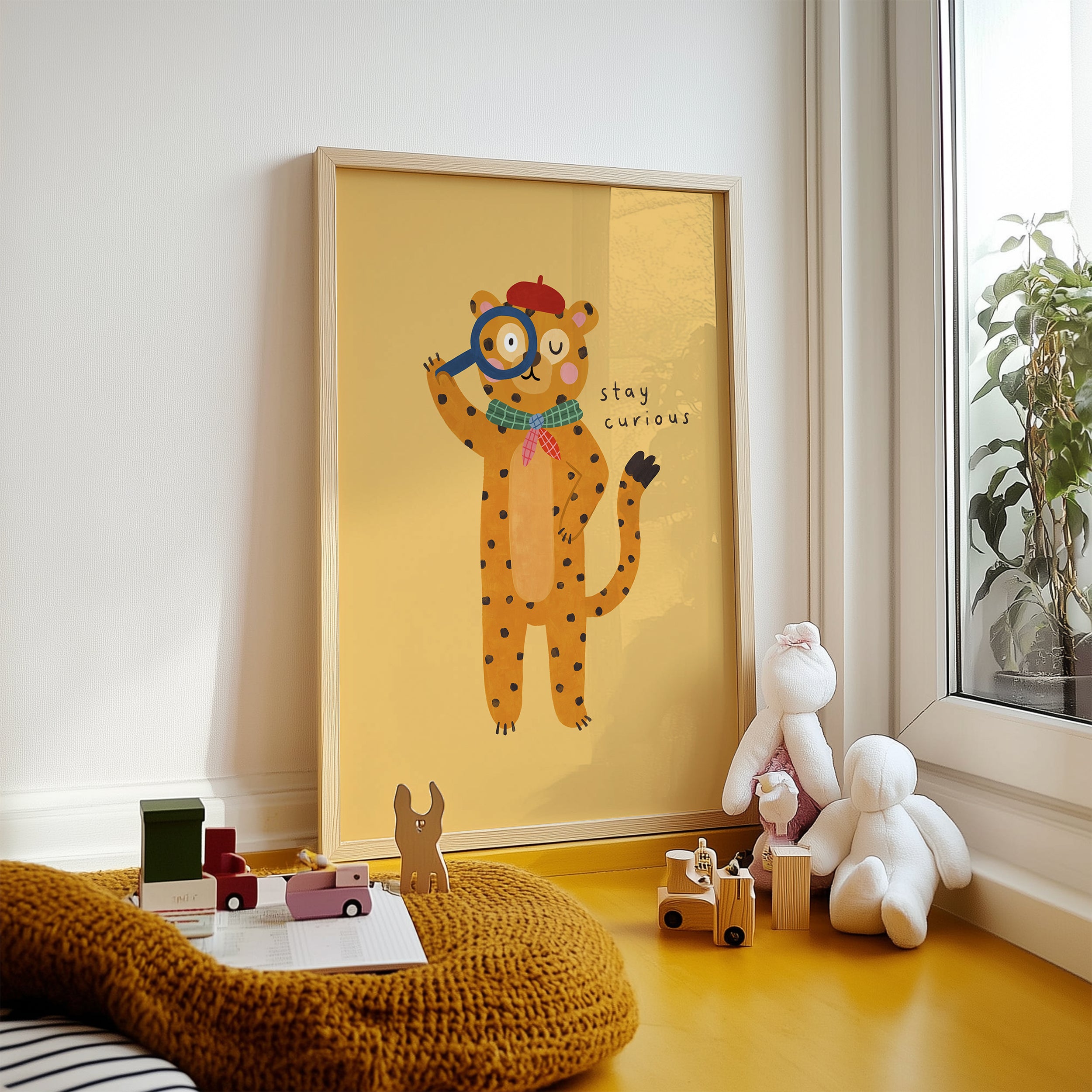 Stay Curious Leopard Print