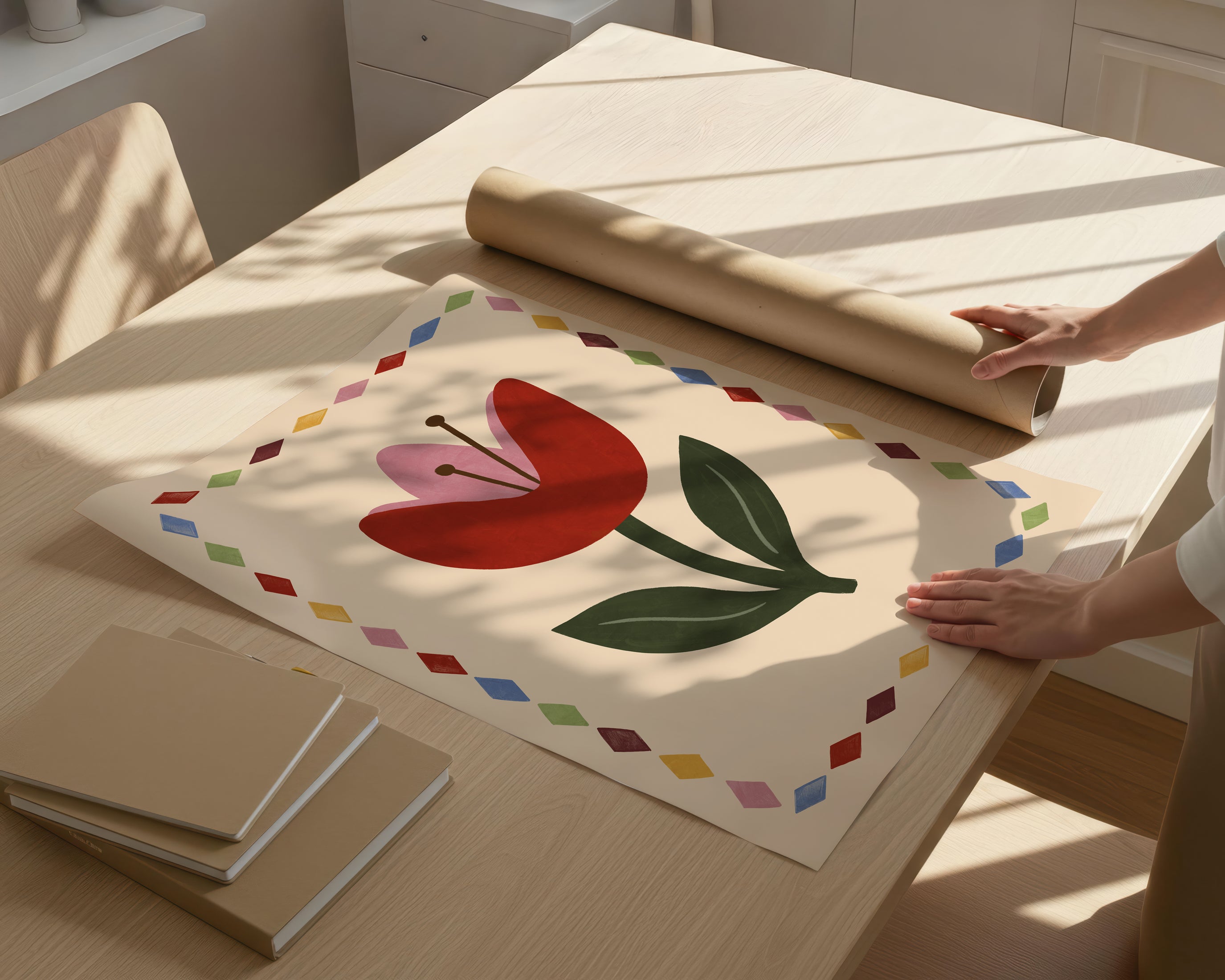 Red Tulip Print