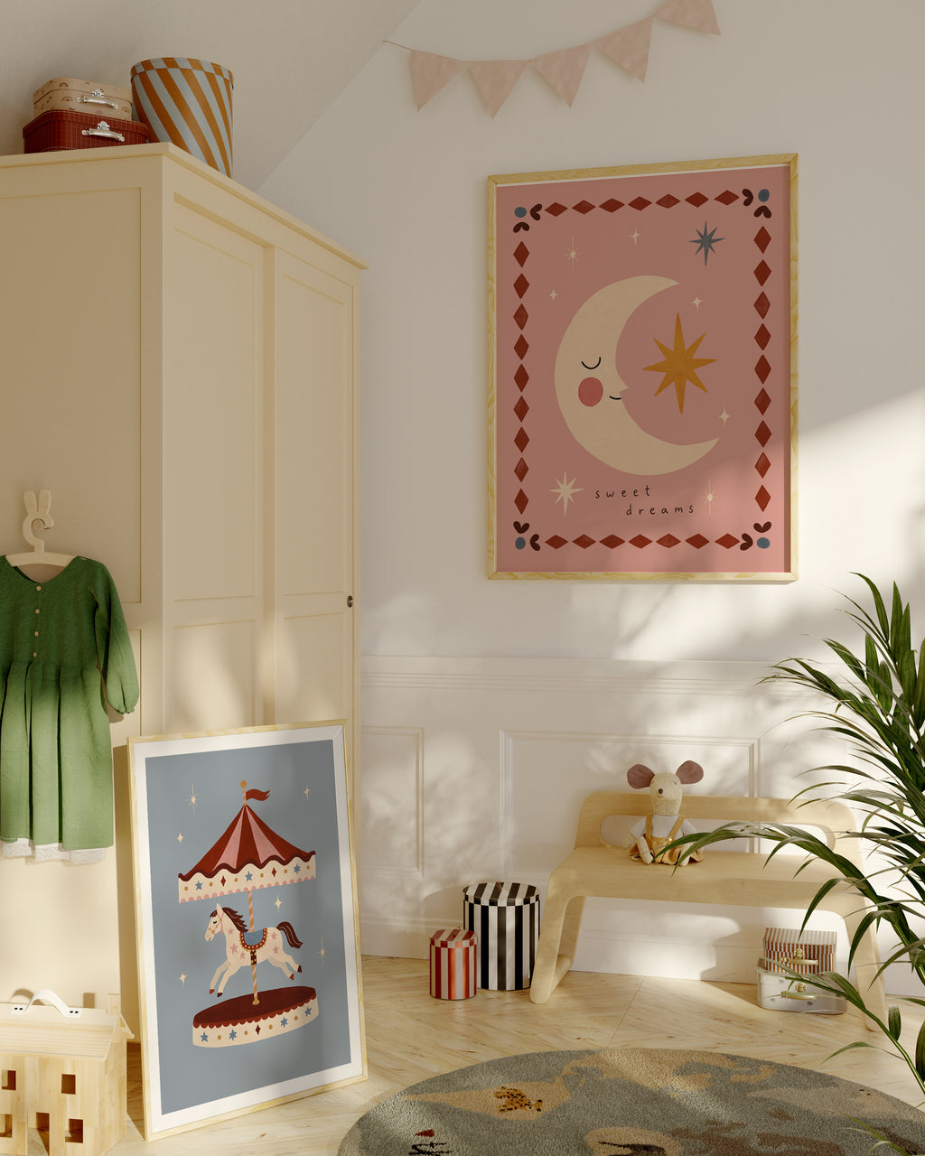 Carousel Horse Print