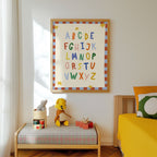 Simple ABC Alphabet Red Print