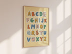 Retro ABC Alphabet Print