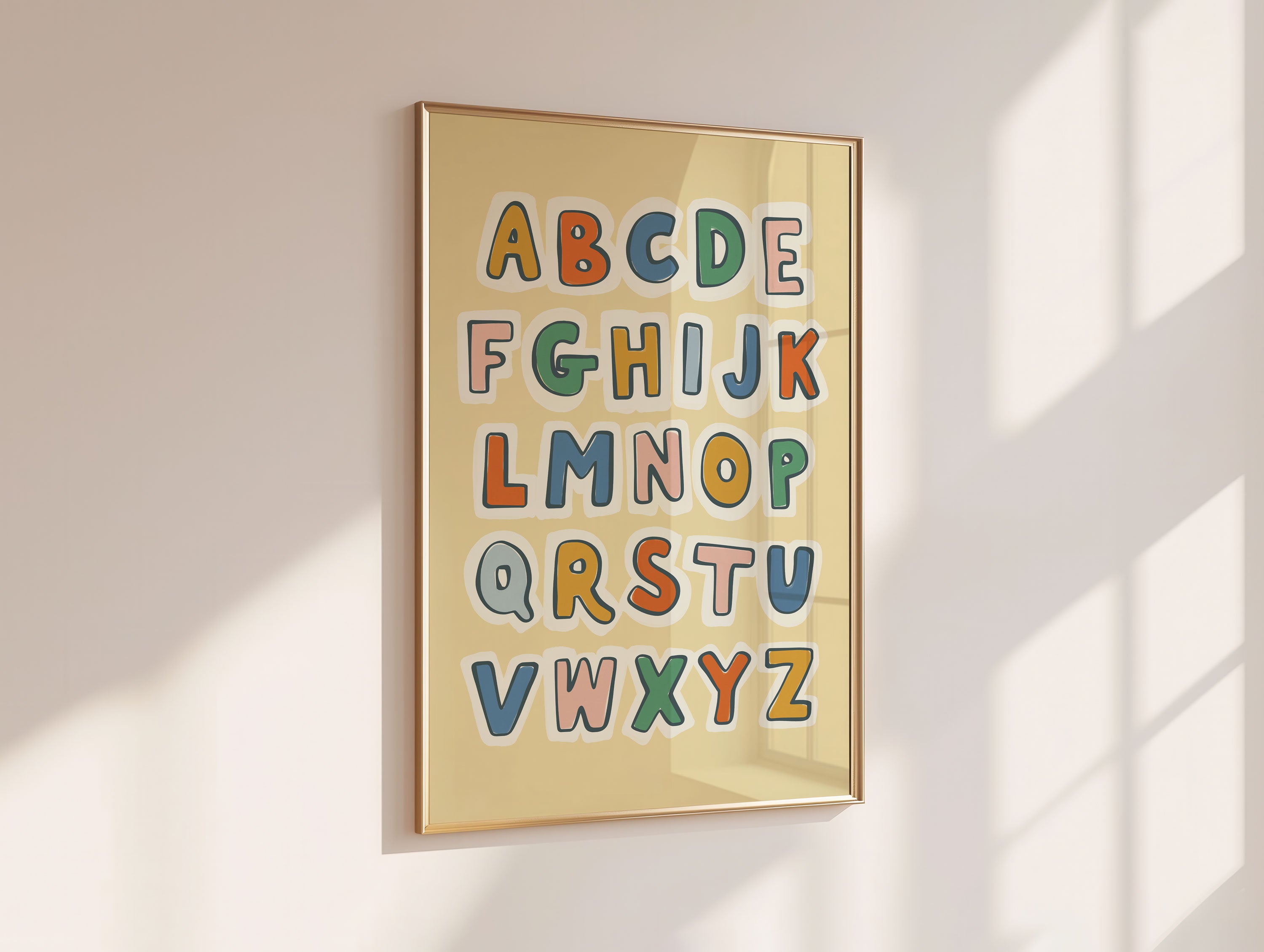 Retro ABC Alphabet Print