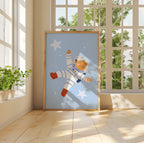 Space Astronaut Bear Print