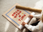 Once Upon A Time Blue & Red Print