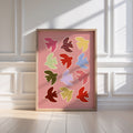 Flying Birds Print - Pink