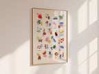 Kids Alphabet Print - Modern ABC Nursery Wall Art