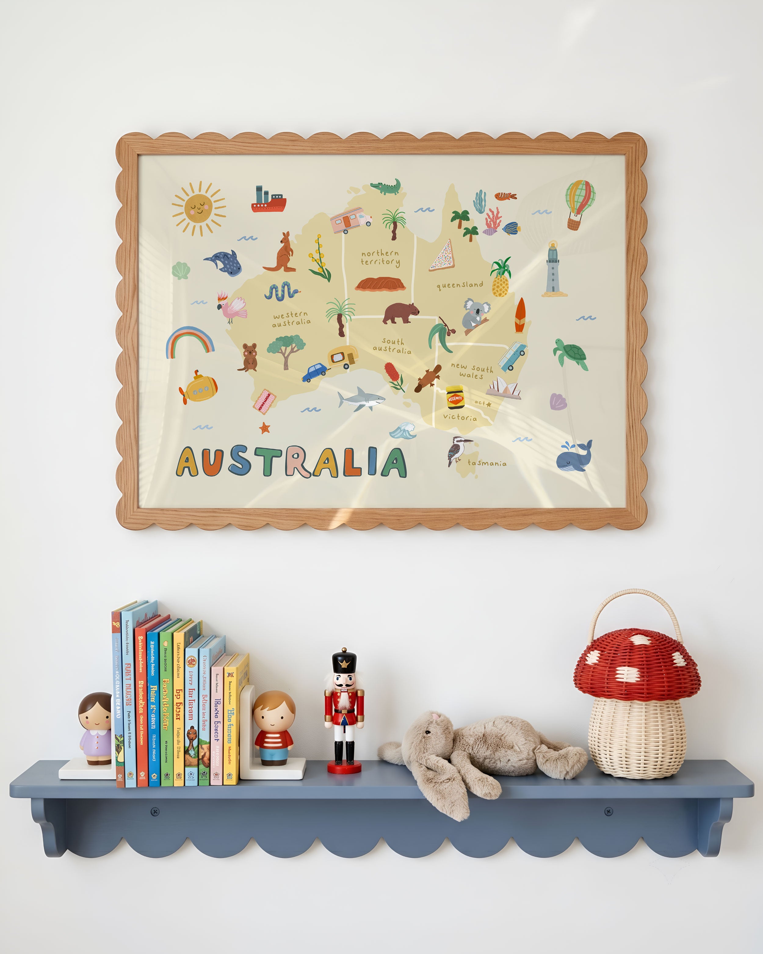 Australia Map Print