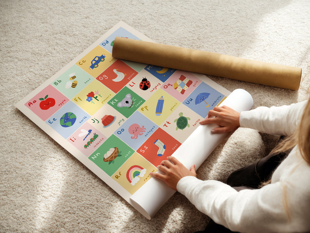 Modern Alphabet Print - ABC Poster for Kids