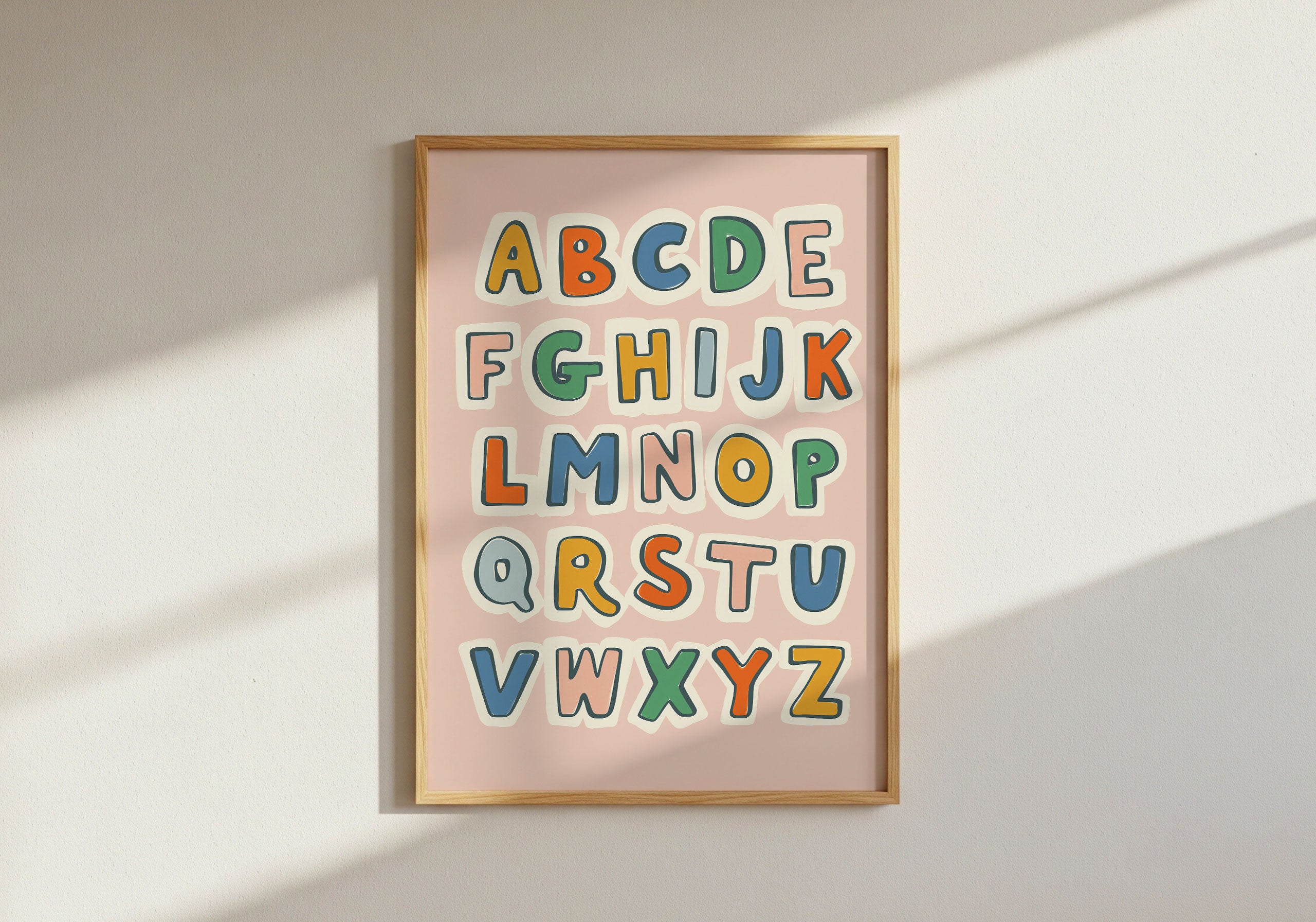 Retro ABC Alphabet Print