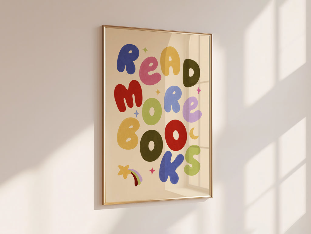 Read More Books Print - Blue/Green