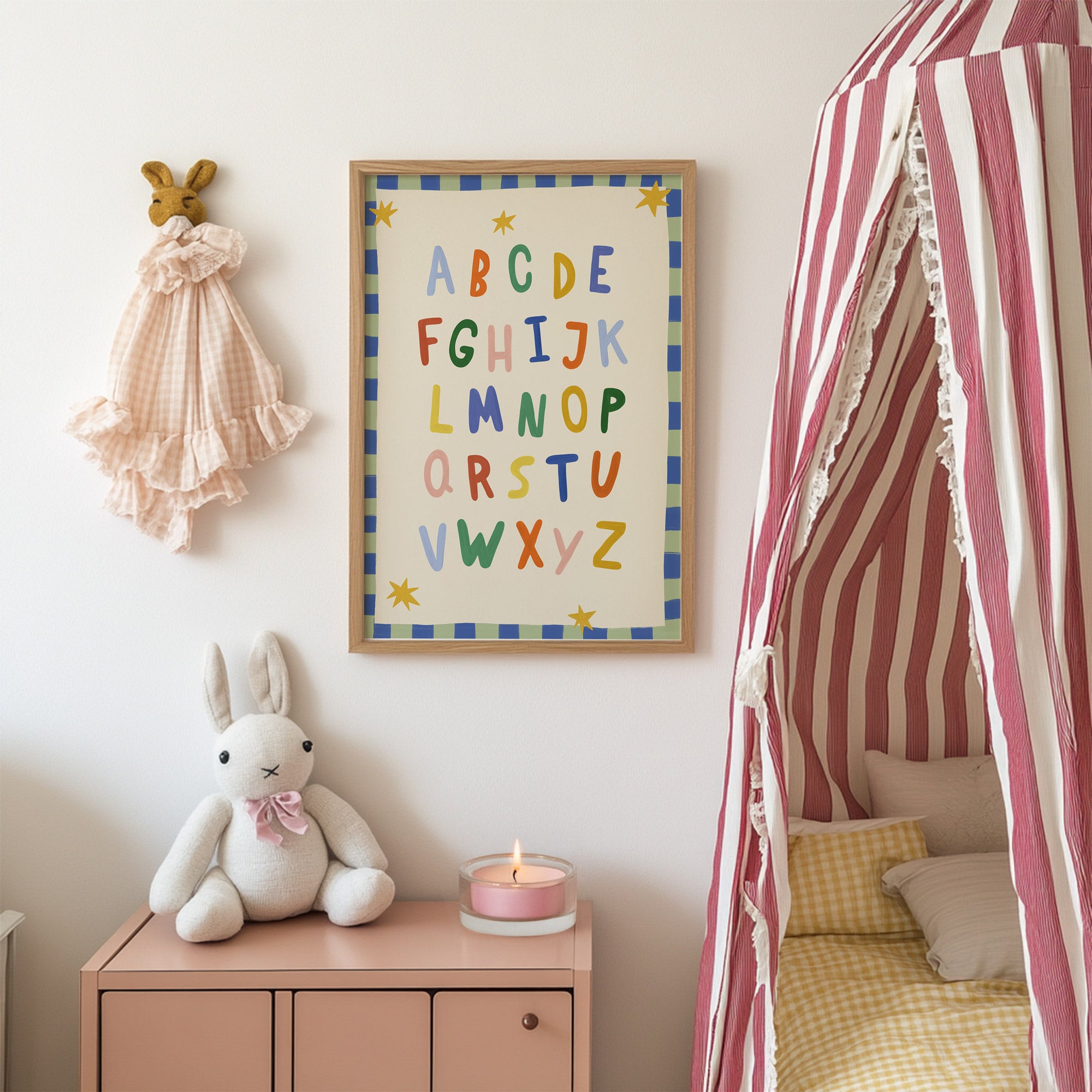 Simple ABC Alphabet Blue Print