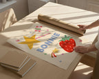 Strawberry Star Personalised Name Print