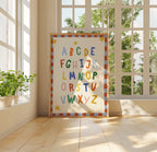 Simple ABC Alphabet Red Print